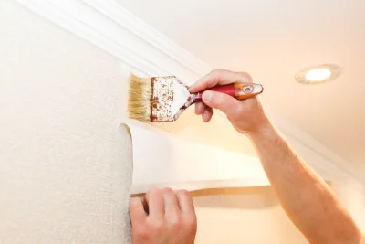 Pose de papier peint à Bouafle — revêtements muraux et toiles de verre